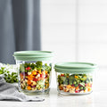 Glass Meal Prep Container Set (2-Pack) - PREPHAUS